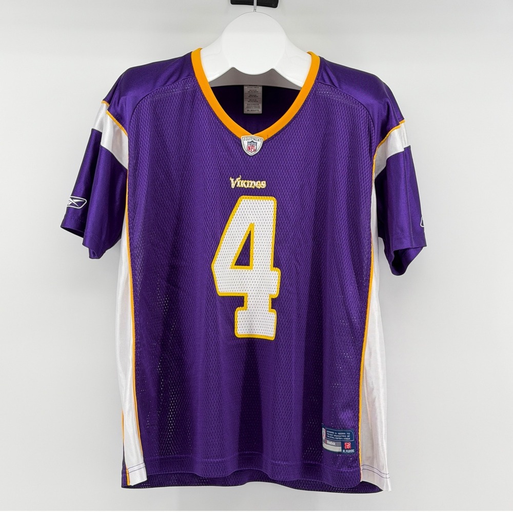 Reebok NFL On Field Minnesota Vikings Brett Favre #4 Jersey Adult Size Large